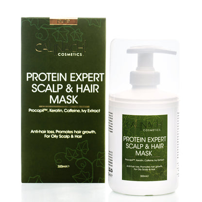 Protein Expert (Normal to Oily &amp; Oily) Anti-Hair Loss, Restorative, Mask for Scalp and Hair, 300 ml.